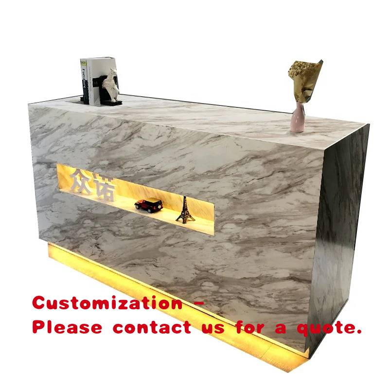 Desk Setup Simple - Bancone Reception Moderno e Semplice per