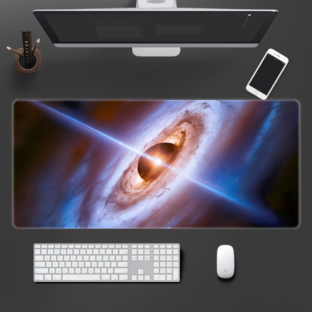 Desk Setup Simple - Tappetino da scrivania rettangolare lavabile con