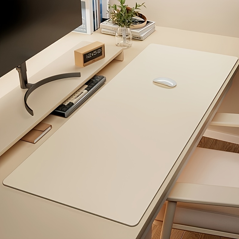 Desk Setup Cozy - Tappetino per mouse grande in pelle