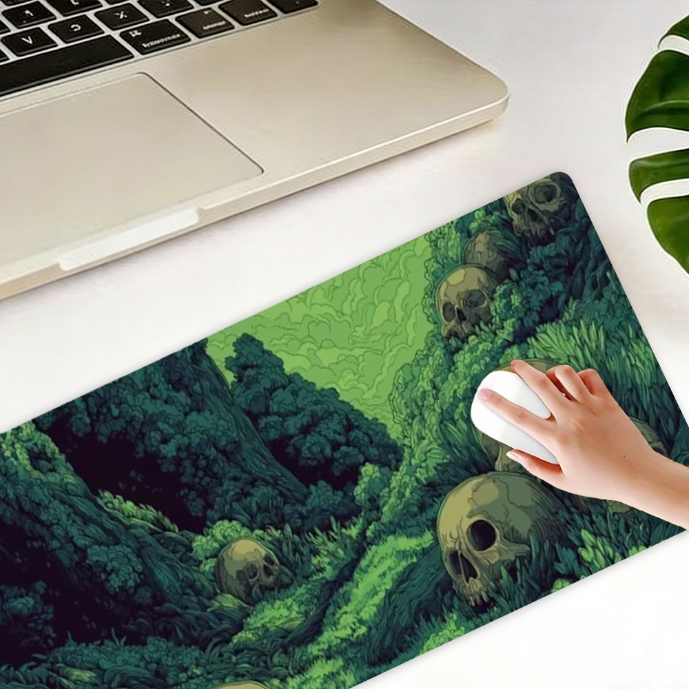 Desk Setup Simple - Con scene di foresta misteriose e