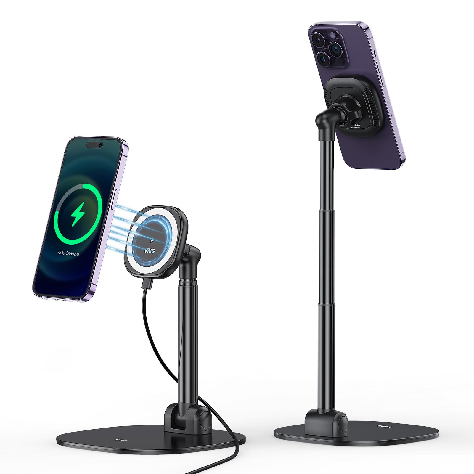 Desk Setup Apple - Supporto Magnetico per Telefono con Ricarica