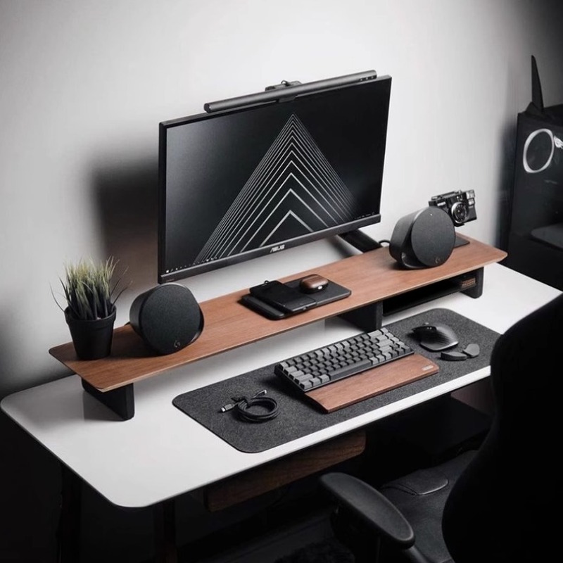 Desk Setup Living Room - Supporto per Monitor Z1 con Rialzo,