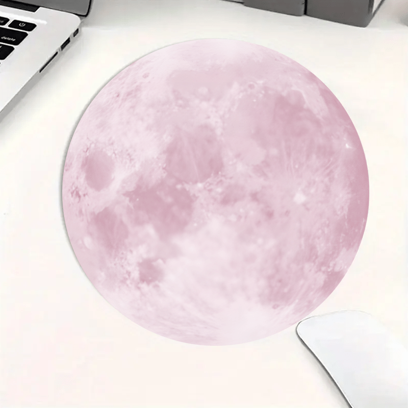 Desk Setup Simple - Tappetino per mouse rotondo con motivo