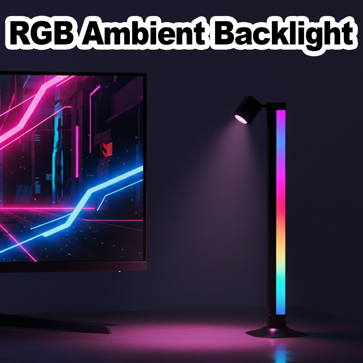 Desk Setup Bedroom - Barra luminosa intelligente a LED RGB