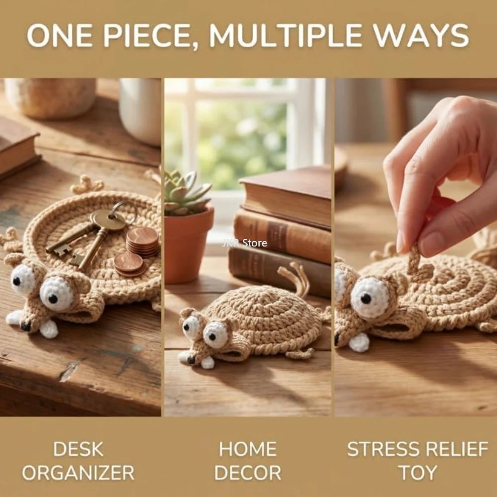 Sottobicchiere all'uncinetto a - Desk Setup Cozy recensione e prezzo