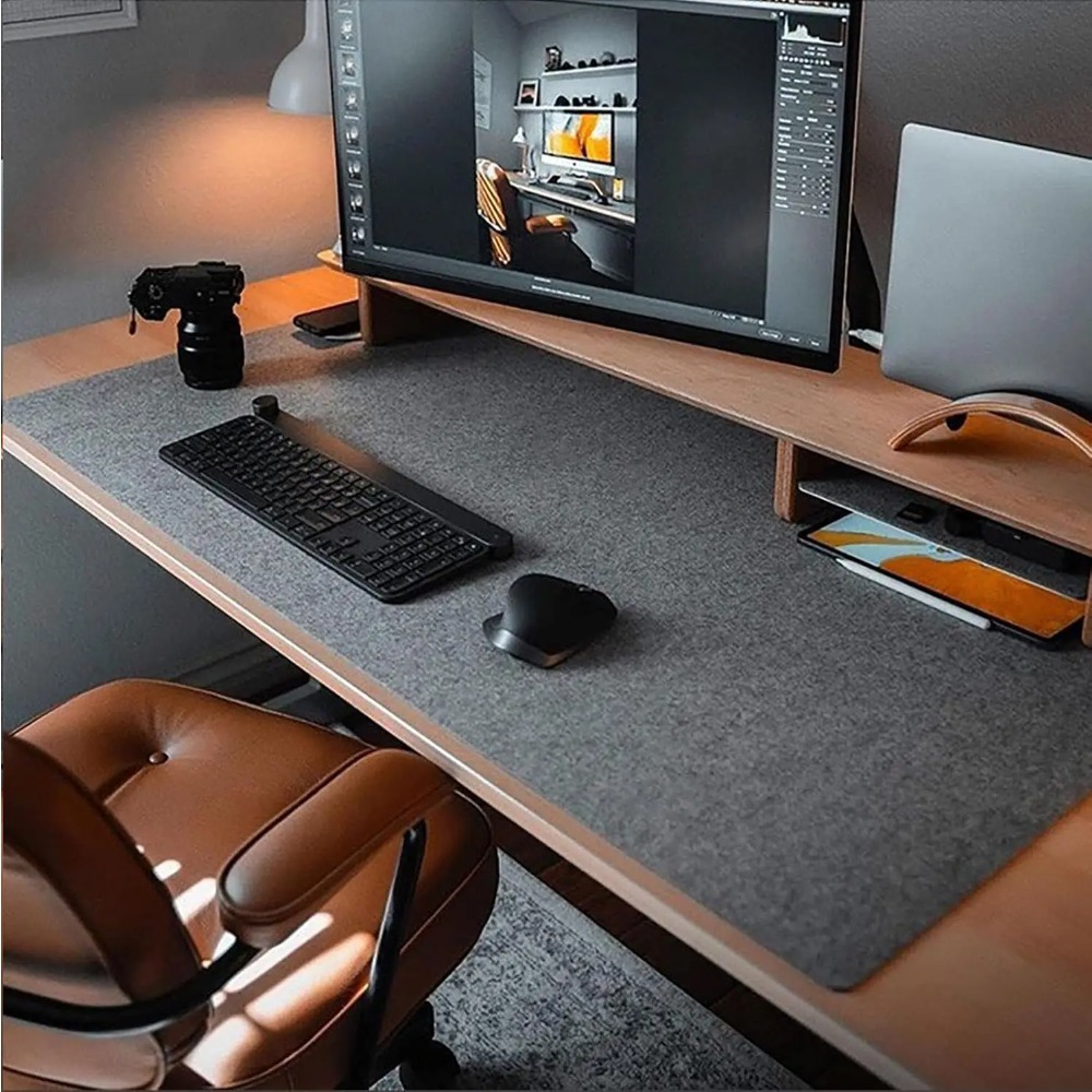 Tappetino da scrivania in felt - Desk Setup Cozy recensione e prezzo