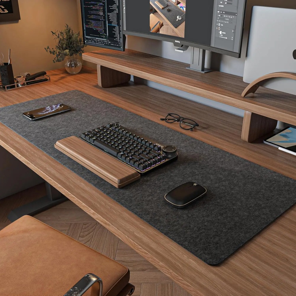 Tappetino da scrivania in felt - Desk Setup Cozy recensione e prezzo