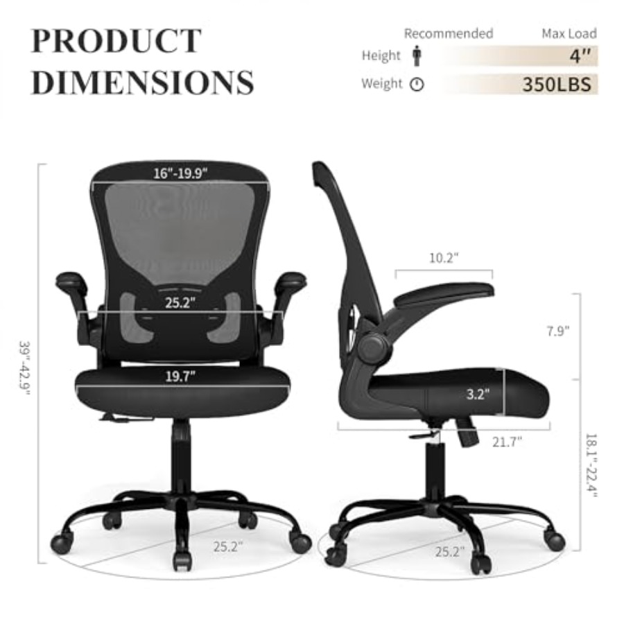 Sedia da ufficio in rete, sedi - Desk Setup Ergonomics recensione e prezzo