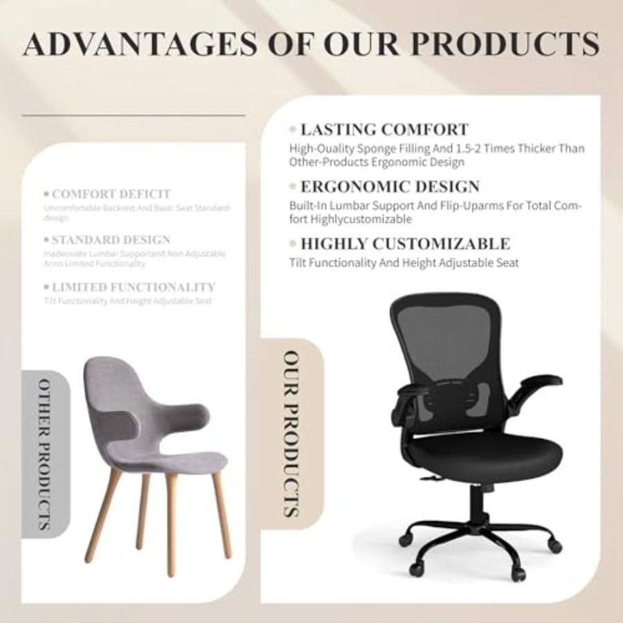 Sedia da ufficio in rete, sedi - Desk Setup Ergonomics recensione e prezzo