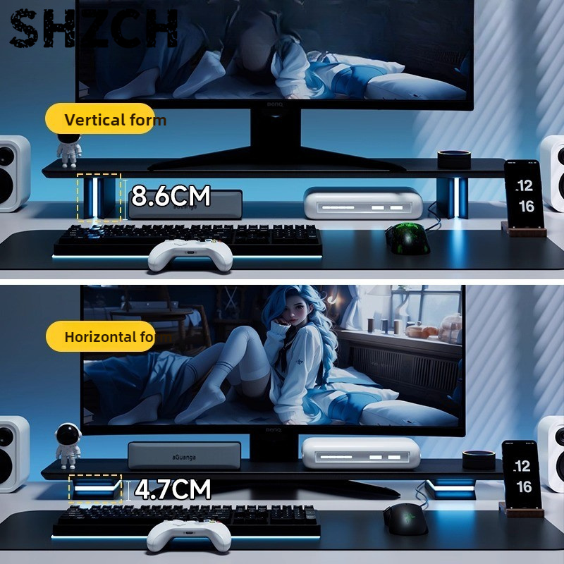 Supporto Monitor RGB Ergonomic - Desk Setup For Laptop And Monitor recensione e prezzo