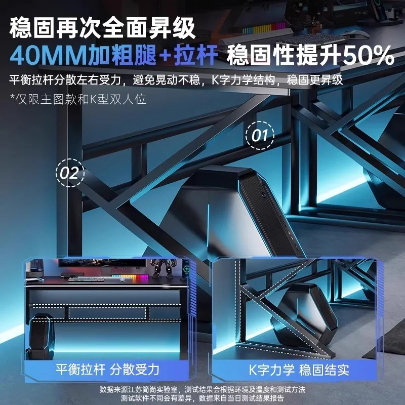 Scrivania Doppia per Gaming E- - Desk Setup Bedroom recensione e prezzo